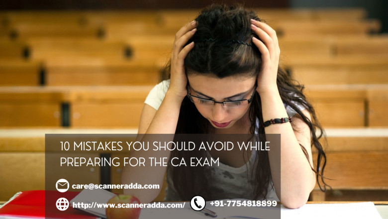 10 Mistakes You Should Avoid While Preparing For The CA Exam !!