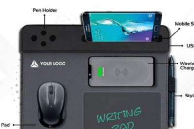 Customised Fuzo Desk Collective Organiser with 6 in 1 Technology