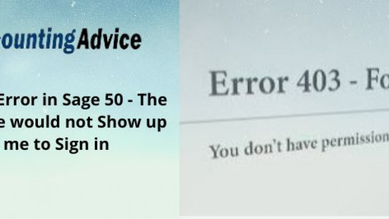 Fixed : HTTP 403 Error in sage 50