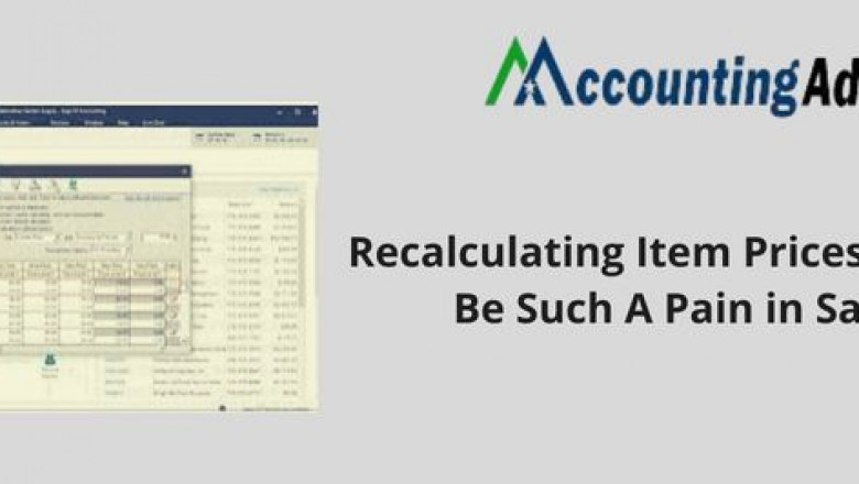 Recalculating Item Prices Shouldn't be Such a Pain in Sage 50