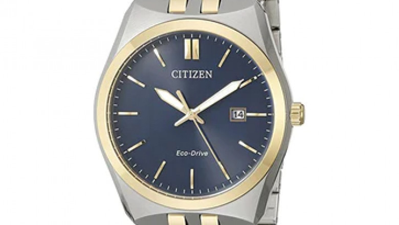 The most versatile and practical watches for daily life: Citizen Mens Corso Eco-drive Blue Dial Two-tone Stainless Steel Band Quartz Watch