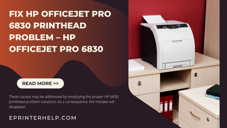 Fix the printer head problem with the HP Officejet Pro 6830
