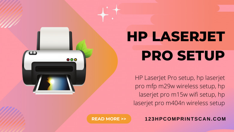 HP Laserjet Pro MFP M29w wireless printer setup