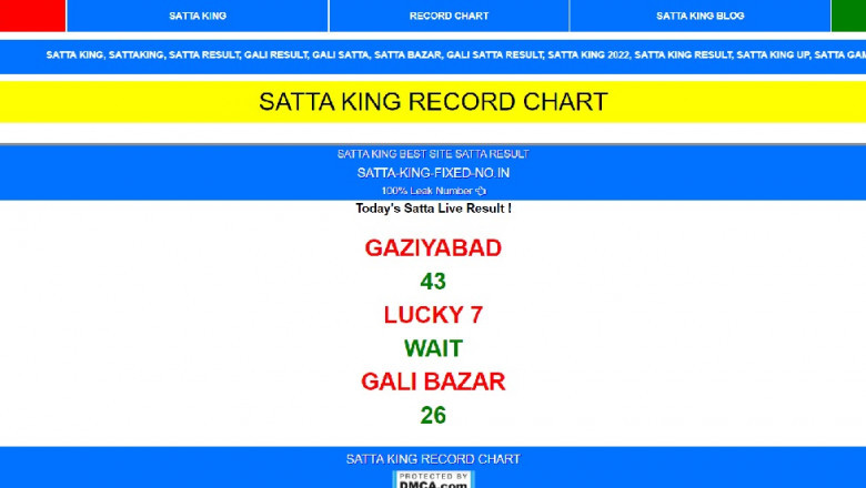 Satta Record Has Developed From Classic Days When Chits Were Placed Into A Round Pot