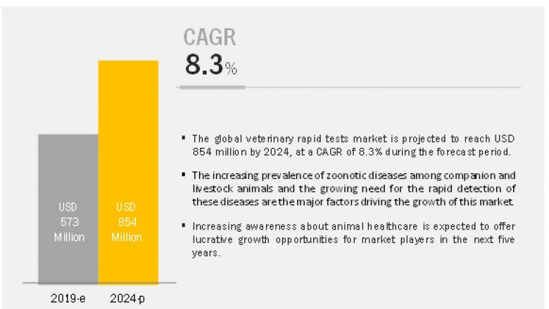 Veterinary Rapid Test Market worth $ 854 million by 2024 – Exclusive Report by MarketsandMarkets™