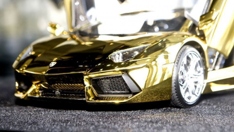 World Expensive Gold Car