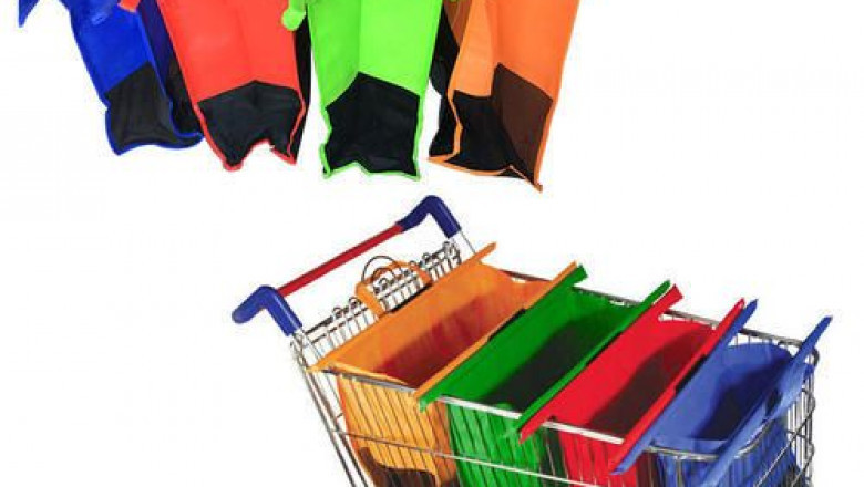 More than half of supermarket customers bring their own shopping equipment like trolleys and on woven bags.