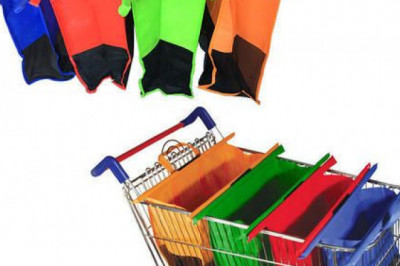 More than half of supermarket customers bring their own shopping equipment like trolleys and on woven bags.