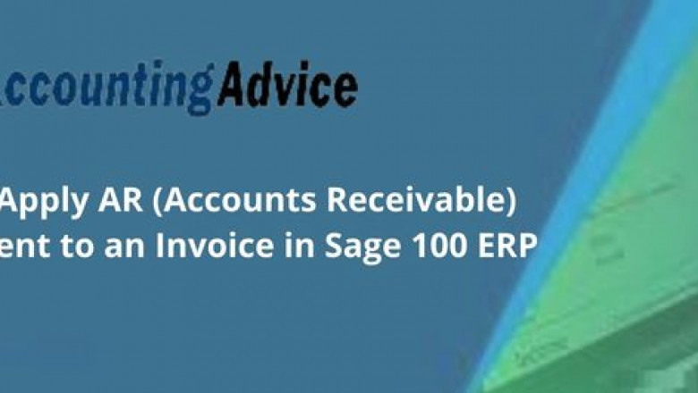 Complete Guide : Apply AR Prepayment to an Invoice in sage 100 ERP