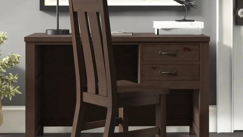 Study Table Design, Study Table With Bookshelf Design