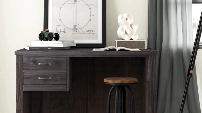 Bedroom Modern Study Table Design,Study Table Design, Study Table With Bookshelf Design