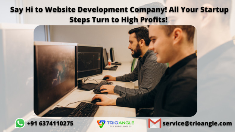 Say Hi to Website Development Company! All Your Startup Steps Turn to High Profits!