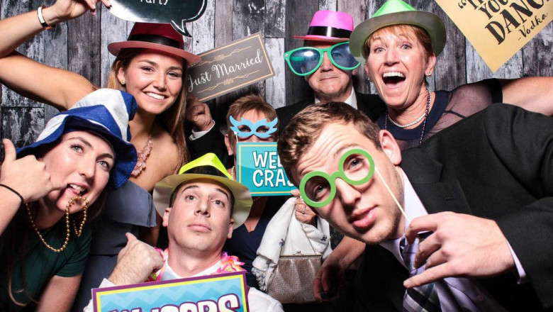 Hire a photo booth for a wedding, a party, or any event.