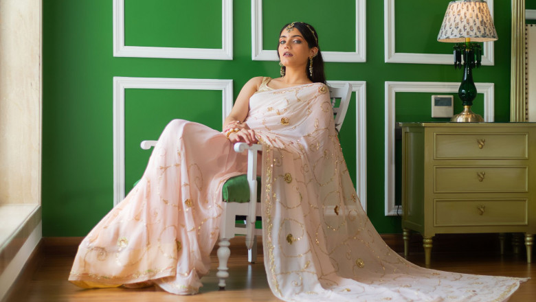 Platinum Chiffon Sarees