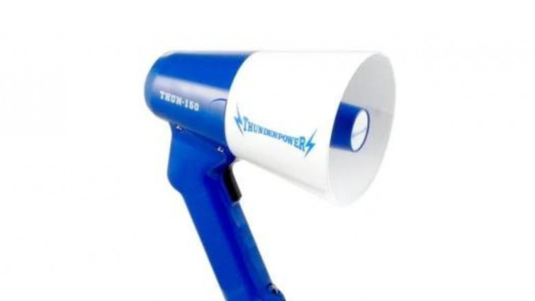Be Loud And Clear While Addressing The Crowd With A Megaphone Bullhorn