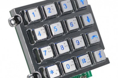Where does the metal keypad is often used?
