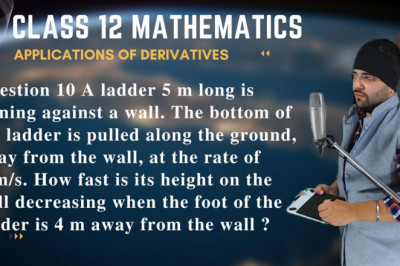Applications of Derivatives Class 12 Maths Exercise 6.1 Question 10
