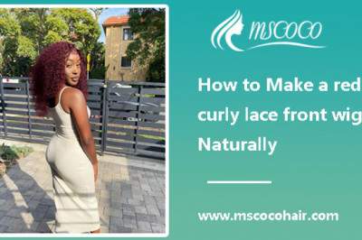 How to Make a red curly lace front wig Naturally