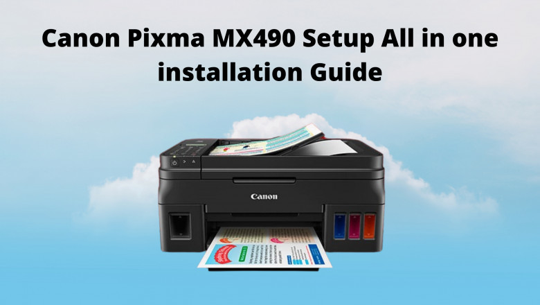 Canon Pixma MX490 Setup Instructions
