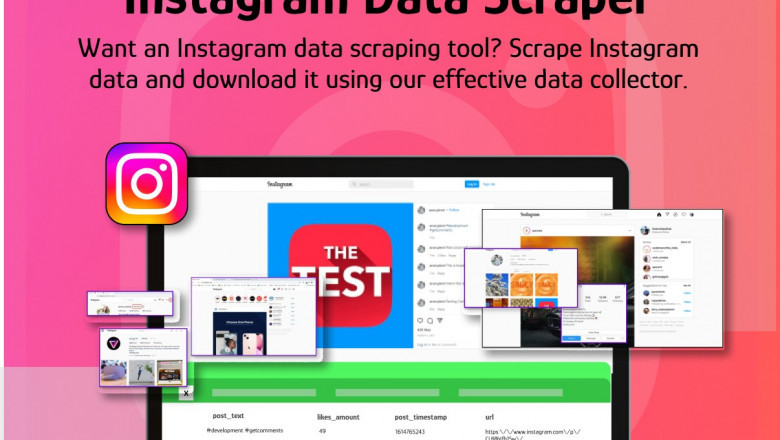 Scrape followers, hashtags Data