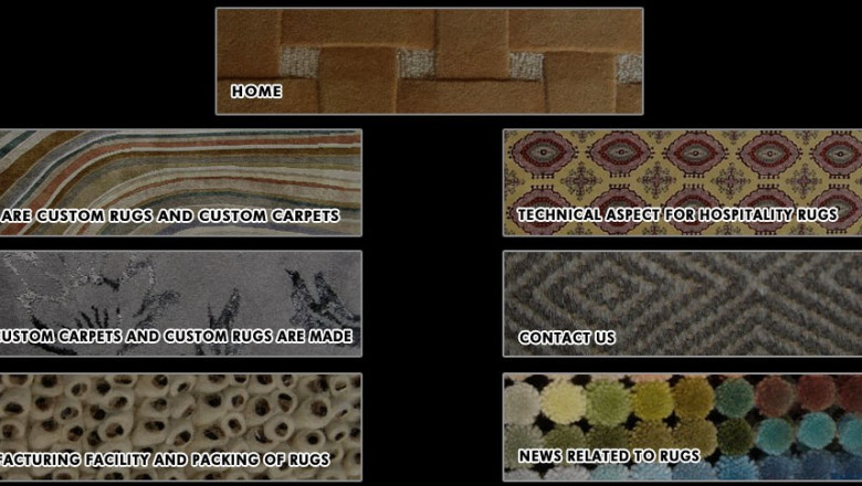 Wool Silk Custom Rugs for Living Room