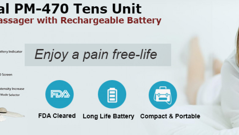 Santamedical Blue Tens Unit Electronic Pulse Massager