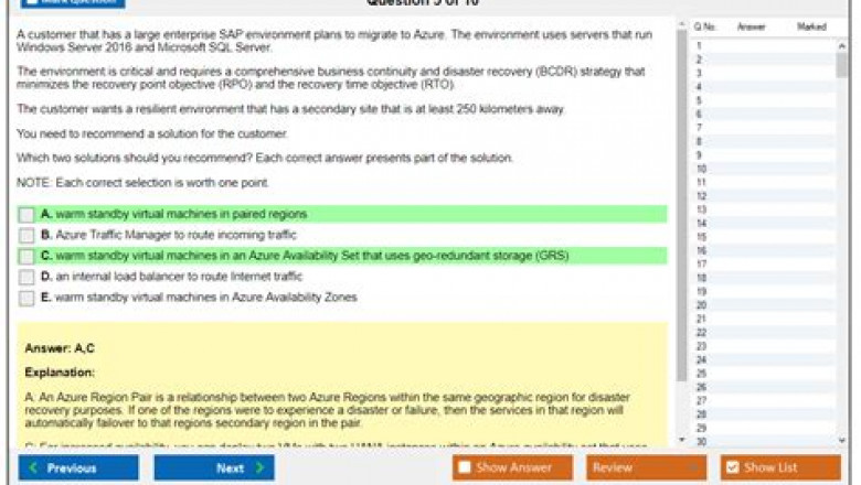 AZ-120 Certification Sample Questions - Microsoft Practice AZ-120 Test Online, Related AZ-120 Exams