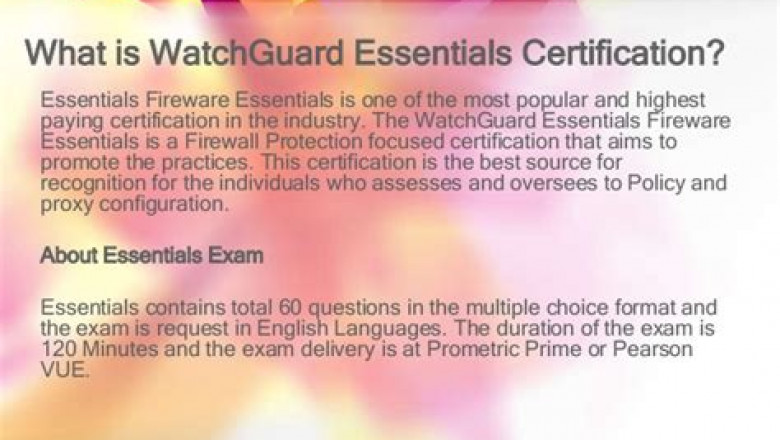 Pass Guaranteed Quiz WatchGuard Essentials - First-grade Fireware Essentials Exam Exam Learning