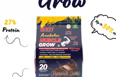 Buy GXN Anabolic Muscle Grow with High Protein & Carbs