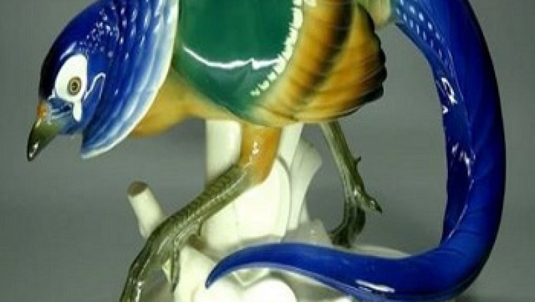 Buy pheasants birds porcelain figure original