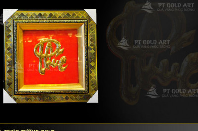 tranh chu phuc ma vang