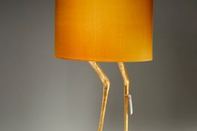 Like gold in your home, a vintage lamp shade