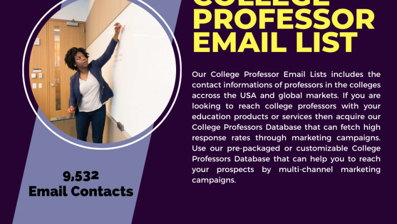 College Professor Email List