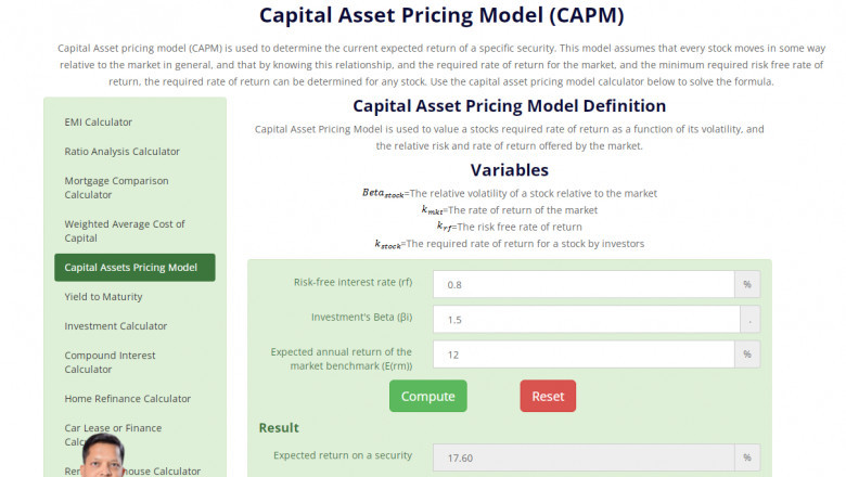 CAPM Capital Asset Pricing Model) Model