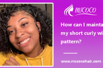 How can I maintain my short curly wig’s pattern?