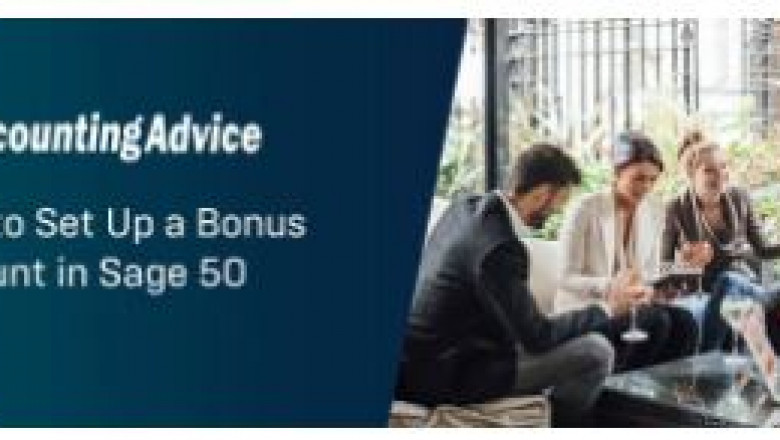 Step to Setup a Bonus Account in Sage 50