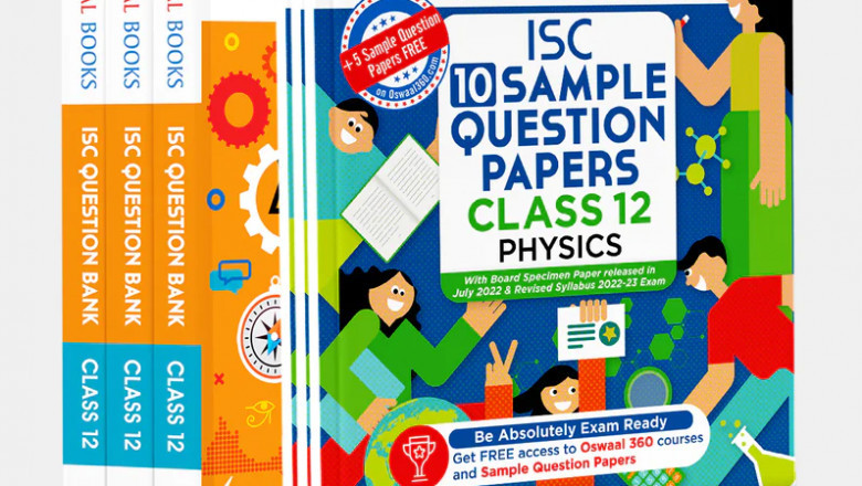 Oswaal ISC Physics, Chemistry & Maths Class 12 Sample Question Papers + Question Bank (Set of 6 Books) for 2023 Board Exam (based on the latest CISCE/ICSE Specimen Paper)