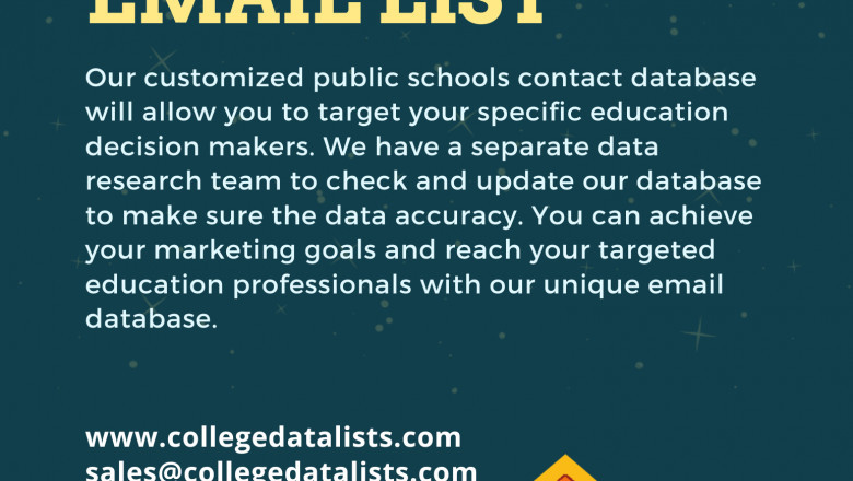 Public School Email List For business