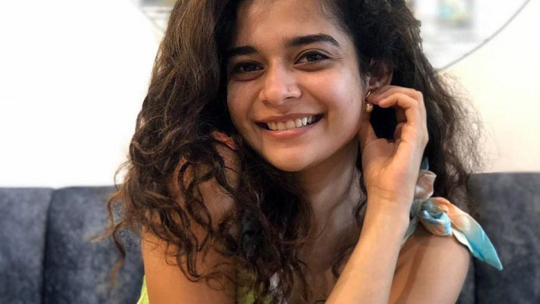Mithila Palkar in a printed pre-draped saree at “Ori Devuda” Diwali Dawath!