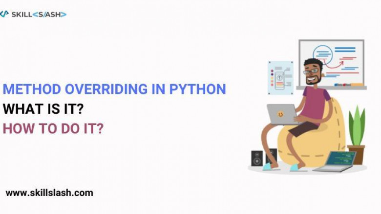 What is method overriding in Python and how do you do it?