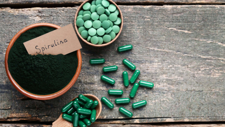 Food Ingredients Such As Spirulina, Collected From Nature And Processed, Are Healthy And Environmentally Friendly
