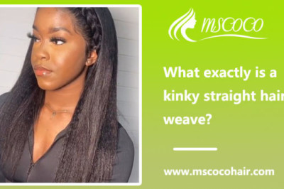 What exactly is a kinky straight hair weave?
