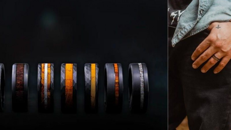 Wedding Rings for Him from Touchwood. A to Z Black Novemeber 2022 List