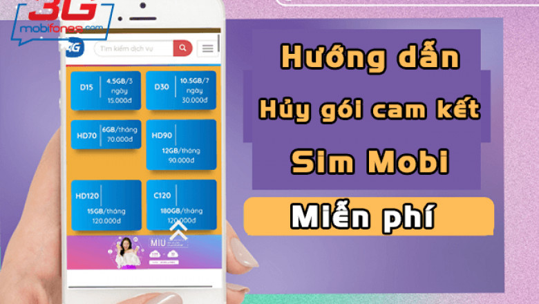 Huong dan huy cac goi cam ket co tren sim MobiFone