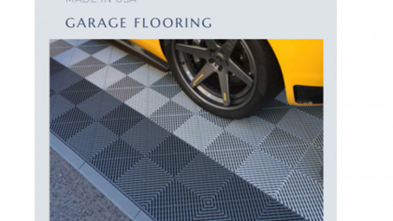 The garage flooring tile collections are more traffic-, spill-, and stain-resistant.