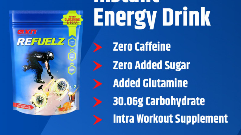 Instant Energy Drink with Zero Caffeine and Added Glutamine