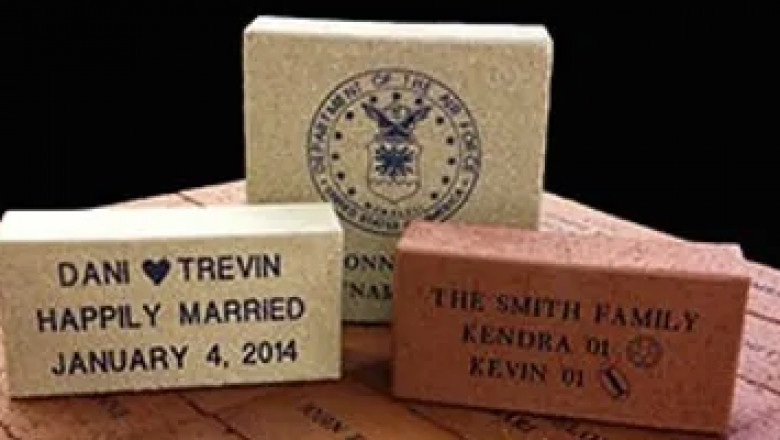 Decorate the Outdoor Space with the Engraved Bricks