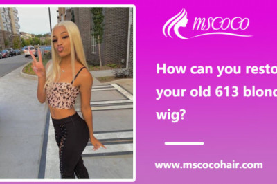 How can you restore your old 613 blonde wig?