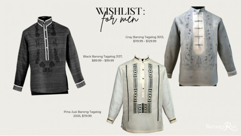 Christmas Wishlist: Our Barong Tagalog Top Picks