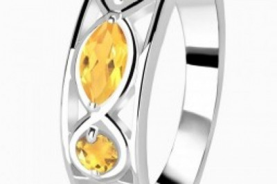 Infinity Citrine Rings